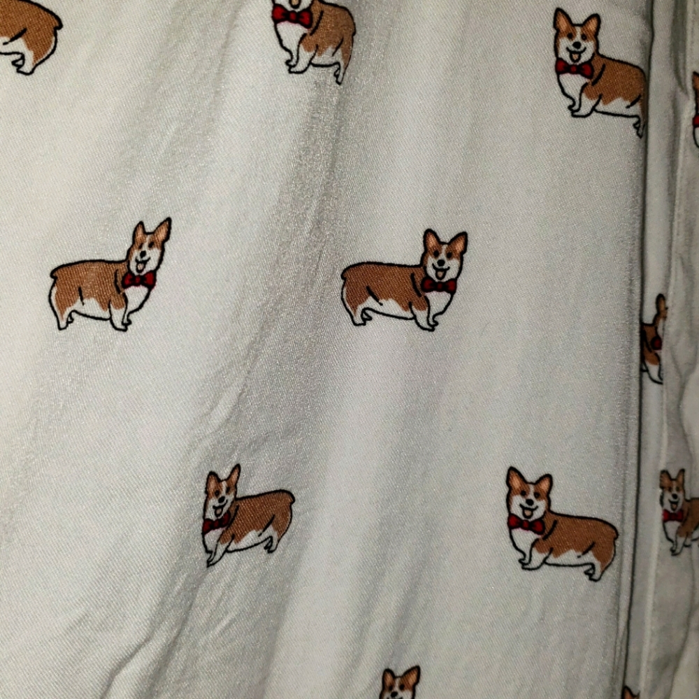Corgi button up shirt